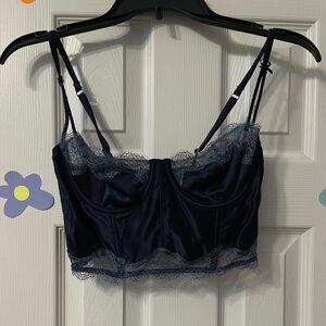 Navy Corset Top